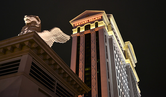 Caesars Palace At Night