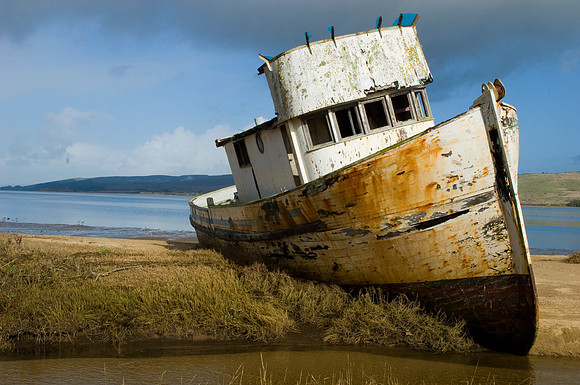 Boat Stuck in Mud
